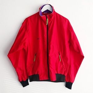 Vintage Bright Red Trek Windbreaker Size Medium